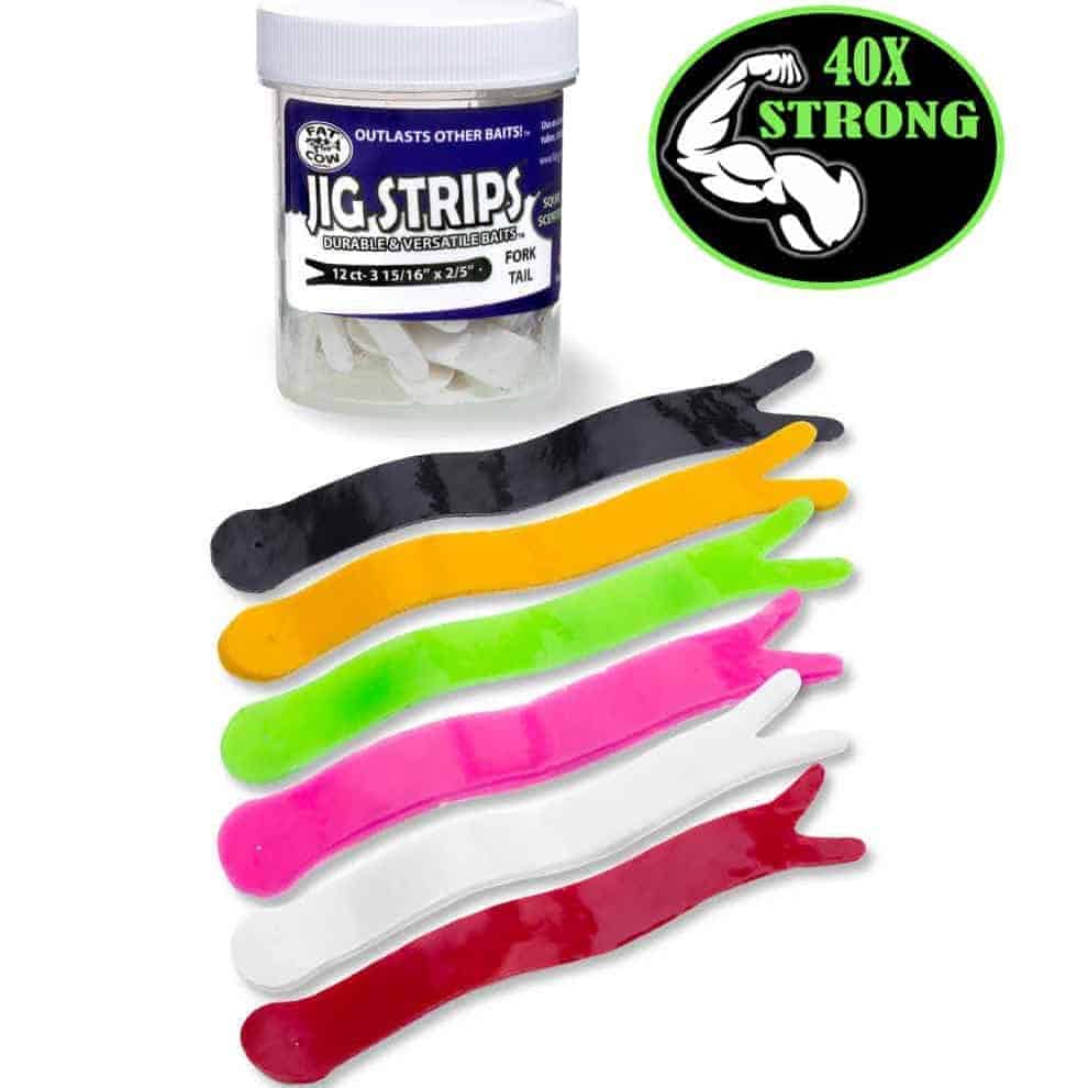 Fat Cow Jig Strips Fork Tail