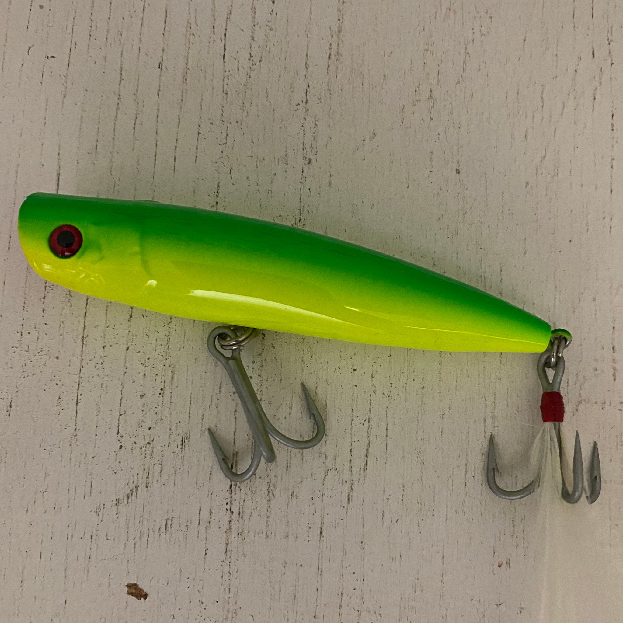 Talking Popper - 5 - Yellow Chartreuse/White/Red Gill - Ramsey Outdoor