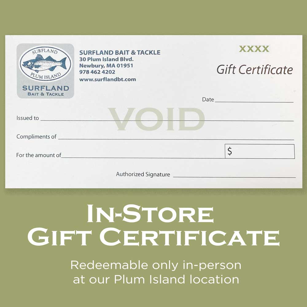 In-Store Gift Certificates