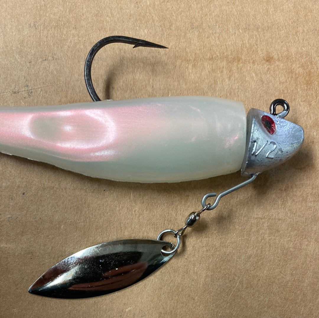 Al Gag's Pearl Underspin Whip-It Fish